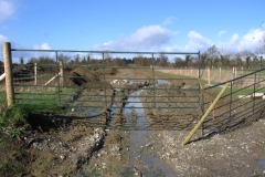 A farmer's field entrance