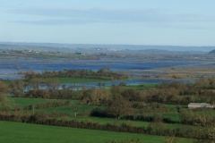 The Somerset Levels in flood Christmas Eve 2013